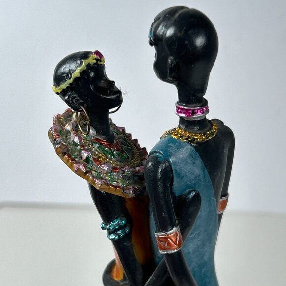 Vintage 13” St Thomas Man Woman Standing In Love Statue Figurine Primitive Decor - Picture 13 of 16